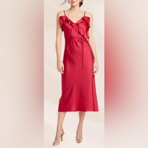 A New Day Ruffle Midi Slip Dress